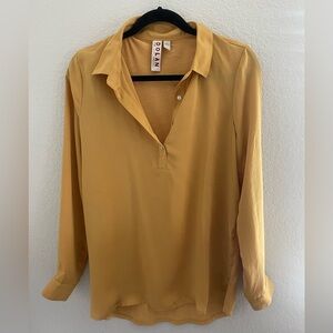 Anthropologie Dolan Golden Blouse